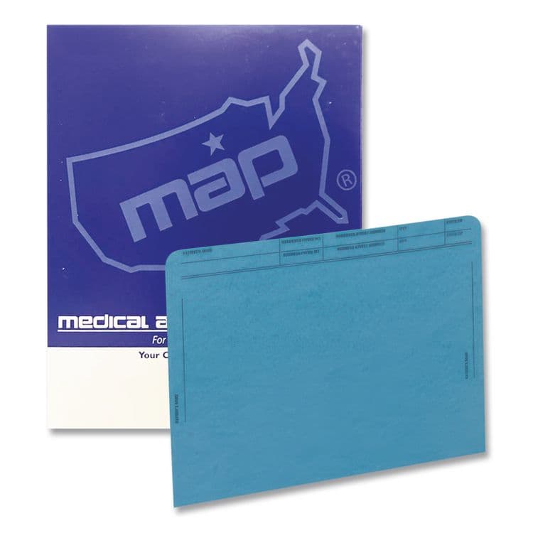 WESTERN STATES ENVELOPE CO Patient File Pocket, Letter Size, Blue, 50/Box (MAQ59547BL)