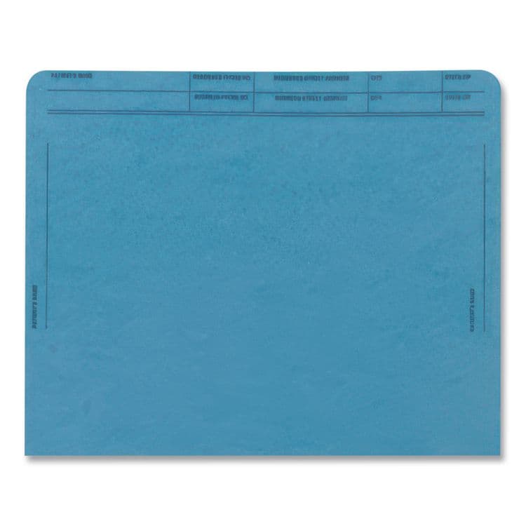WESTERN STATES ENVELOPE CO Patient File Pocket, Letter Size, Blue, 50/Box (MAQ59547BL) thumbnail 3