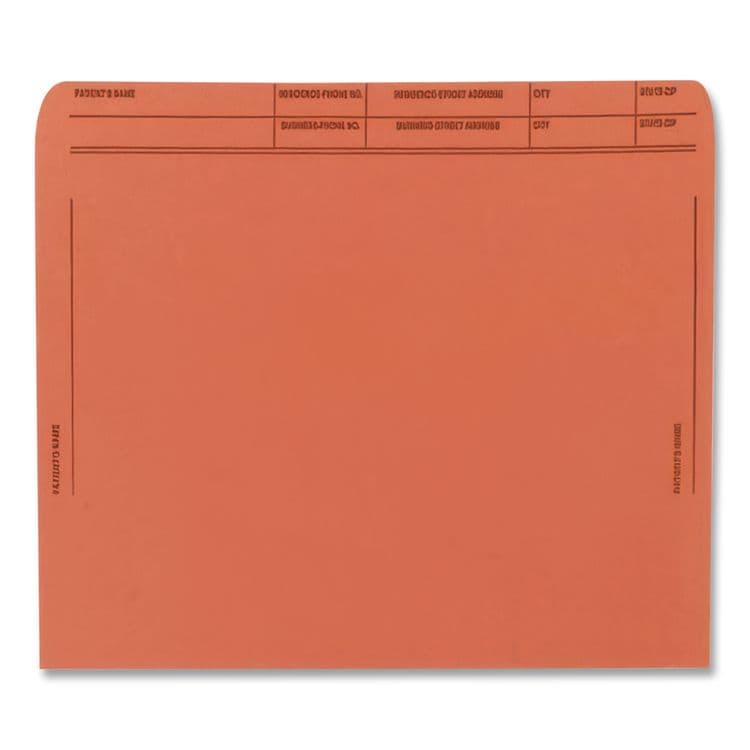 WESTERN STATES ENVELOPE CO Patient File Pocket, Letter Size, Orange, 50/Box (MAQ59547OR) thumbnail 3