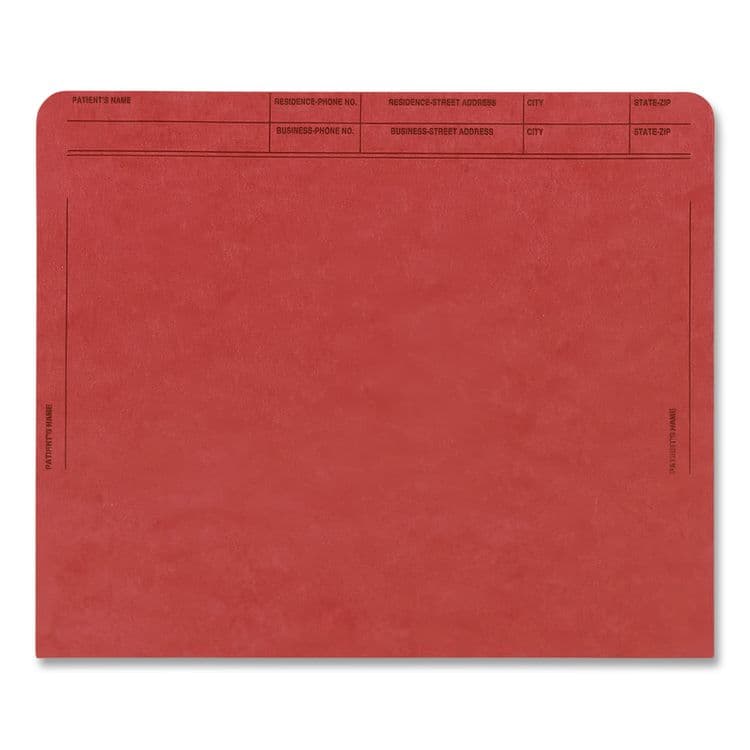 WESTERN STATES ENVELOPE CO Patient File Pocket, Letter Size, Red, 50/Box (MAQ59547RD) thumbnail 3
