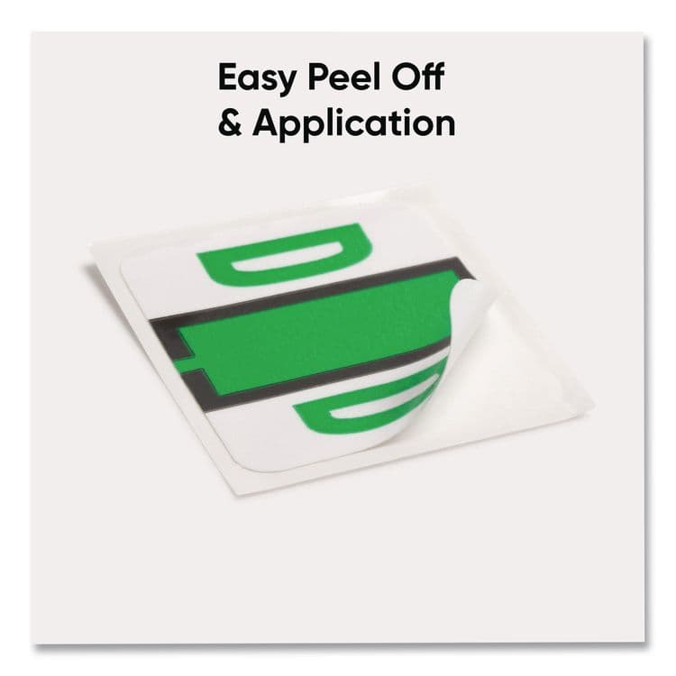 SMEAD MANUFACTURING CO. A-Z Color-Coded End Tab Filing Labels, D, 1 x 1.25, White, 500/Roll (SMD67074) thumbnail 4