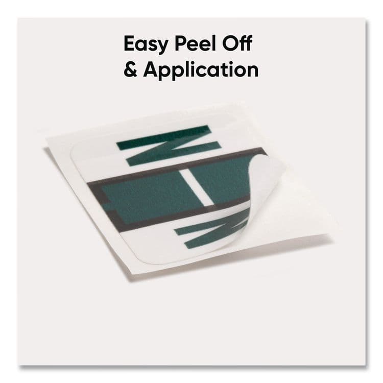 SMEAD MANUFACTURING CO. A-Z Color-Coded End Tab Filing Labels, N, 1 x 1.25, White, 500/Roll (SMD67084) thumbnail 4