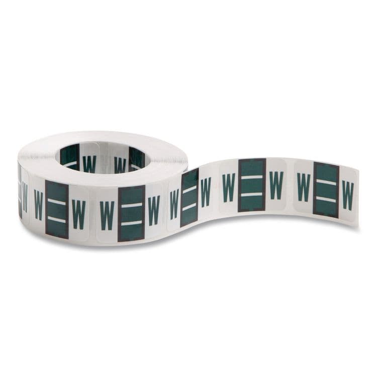 SMEAD MANUFACTURING CO. A-Z Color-Coded End Tab Filing Labels, W, 1 x 1.25, White, 500/Roll (SMD67093)