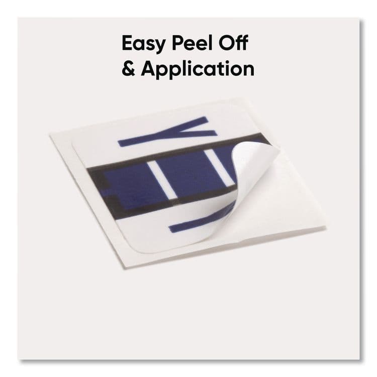 SMEAD MANUFACTURING CO. A-Z Color-Coded End Tab Filing Labels, Y, 1 x 1.25, White, 500/Roll (SMD67095) thumbnail 4