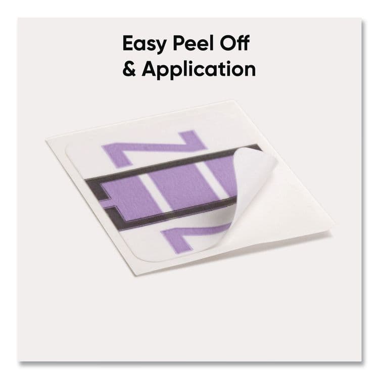 SMEAD MANUFACTURING CO. A-Z Color-Coded End Tab Filing Labels, Z, 1 x 1.25, White, 500/Roll (SMD67096) thumbnail 4