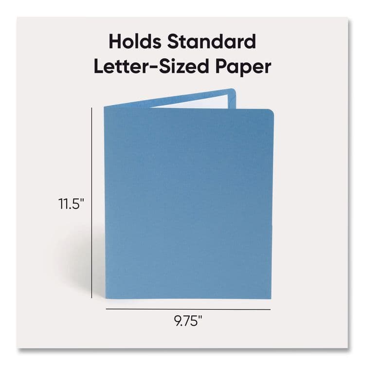 SMEAD MANUFACTURING CO. Two-Pocket Folders, Accommodates (100) 11 x 8.5 Sheets, Assorted Colors, 25/Box (SMD87850) thumbnail 3