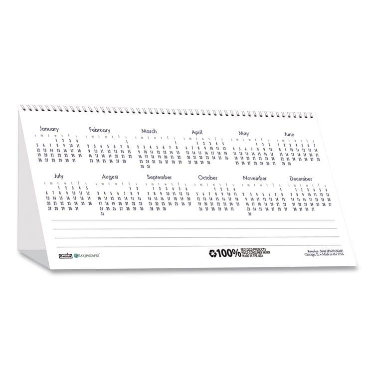 HOUSE OF DOOLITTLE Earthscapes Recycled Desk Tent Monthly Calendar, Puppies Photography, 8.5 x 4.5, White Sheets, 12-Month (Jan to Dec): 2026 (HOD3659) thumbnail 4