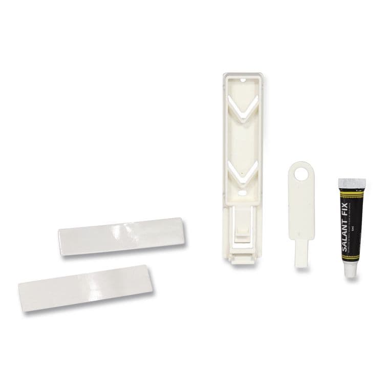 DIVERSIFIED HOSPITALITY SOLUTIONS, LTD. Single EcoLux Air Dispenser Bracket, For Ecolux Air Pump Dispenser Bottles, 1.19 x 0.44 x 5.69, White, 24/Carton (DHS458883) thumbnail 4