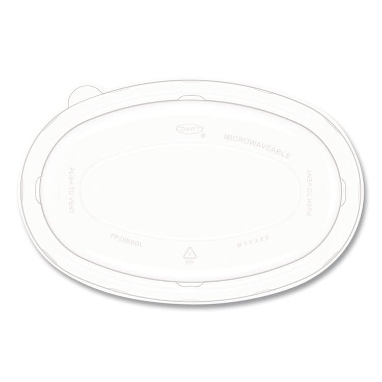 DART Dome Covers and Lids, For 28 oz Container, 6.75 x 9.5 x 1.83, Clear, 300/Carton (DCCPP28BBDL) thumbnail 4