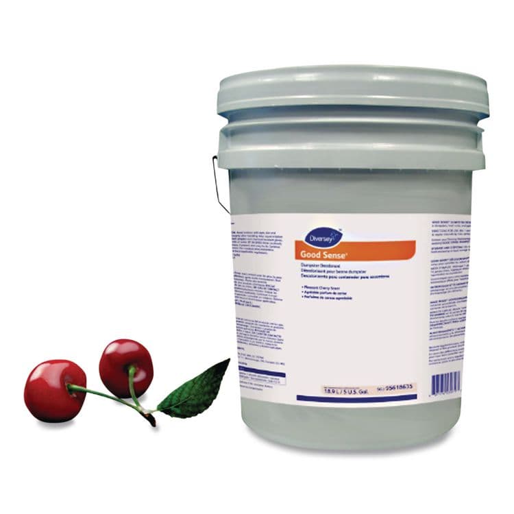 DIVERSEY Good Sense Dumpster Deodorant, Cherry, 5 gal (DVO95618635) thumbnail 4