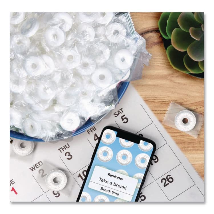 THE WRIGLEY COMPANY Hard Candy Mints, Pep-O-Mint, Individually Wrapped, 6.25 oz Bag (LFS88503) thumbnail 4