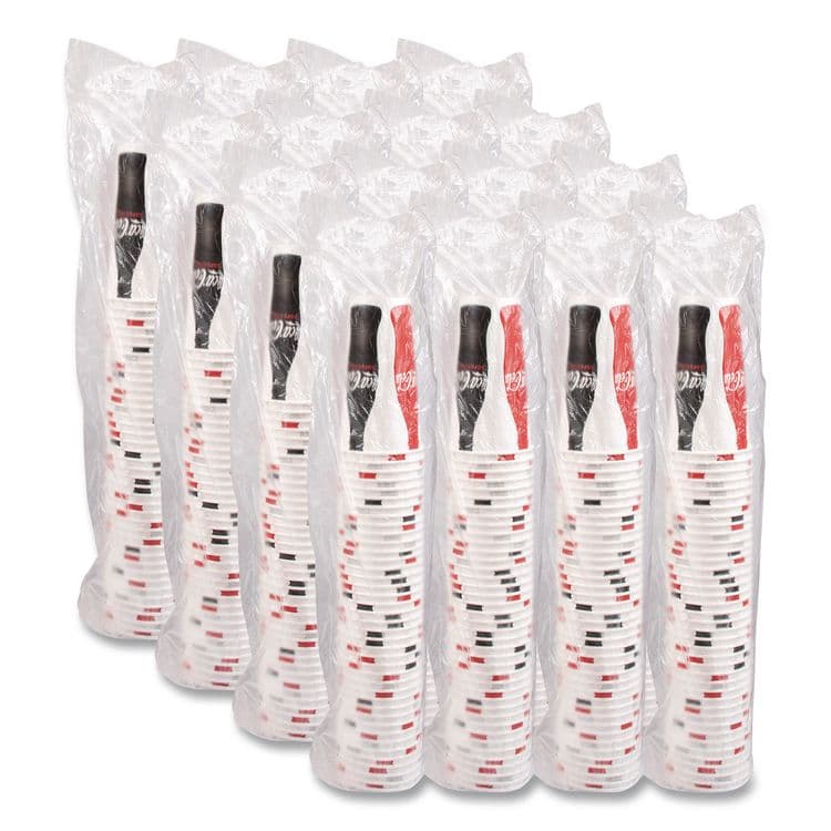 DART Double Sided Poly Paper Cold Cups, 28 oz to 32 oz, Coca-Cola Design, 40/Pack, 12 Packs/Carton (SCCRN32CB) thumbnail 4