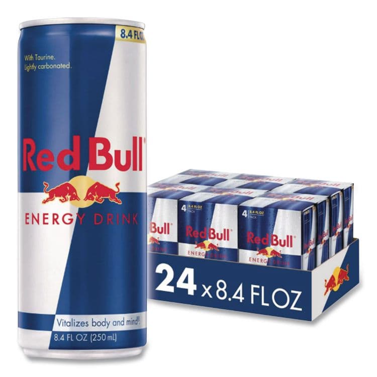 RED BULL GMBH Energy Drink, Original Flavor, 8.4 oz Can, 24/Carton (RDB99124)