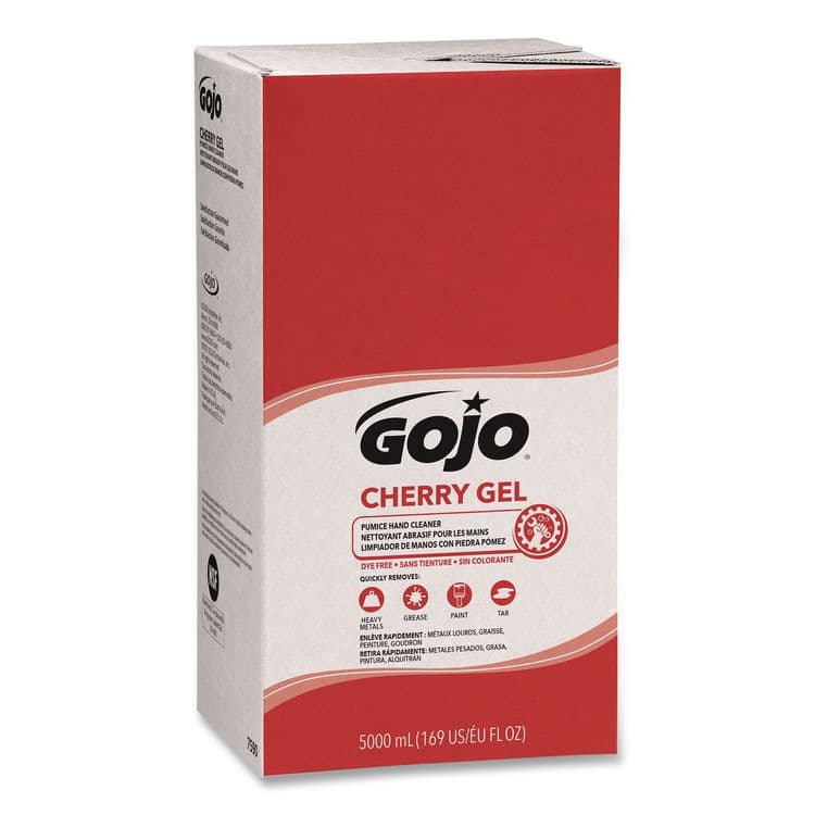 GO-JO INDUSTRIES Cherry Gel Pumice Hand Cleaner Refill, Cherry Scent, 5,000 mL, 2/Carton (GOJ759002) thumbnail 2