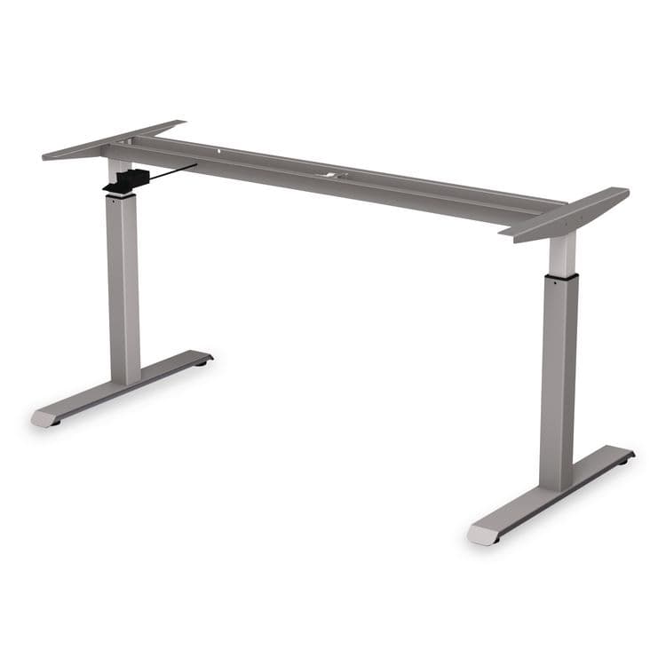 ALERA Alera AdaptivErgo Sit-Stand Pneumatic Height-Adjustable Table Base, 59.06" x 28.35" x 26.18" to 39.57", Gray (ALEHTPN1G) thumbnail 2