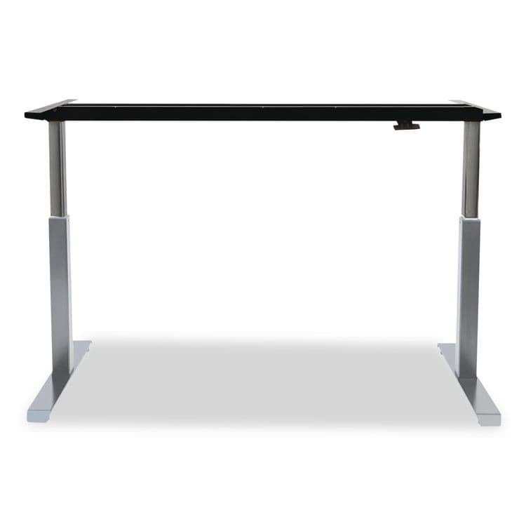 ALERA Alera AdaptivErgo Sit-Stand Pneumatic Height-Adjustable Table Base, 59.06" x 28.35" x 26.18" to 39.57", Gray (ALEHTPN1G) thumbnail 4