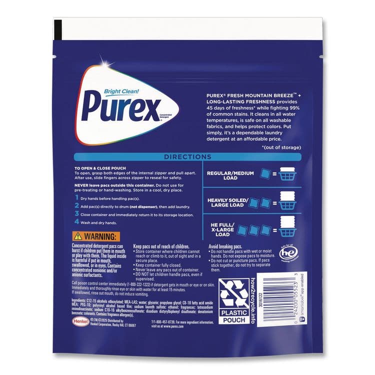 DIAL PROFESSIONAL 4-in-1 HE Laundry Detergent Pacs, 66 Pods/Bag, 4 Bags/Carton (DIA05524) thumbnail 2