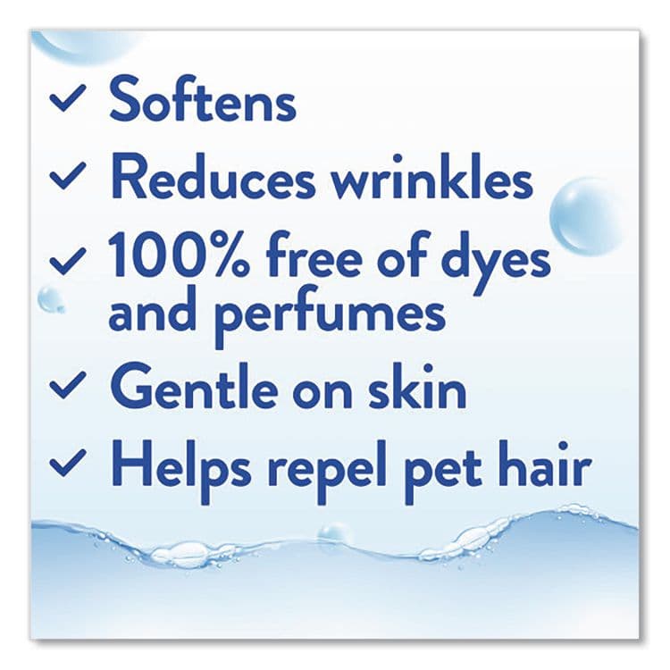 HENKEL CORPORATION Free Clear Dryer Sheets, Fragrance Free, 195 Sheets/Packs, 6 Packs/Carton (DIA47362) thumbnail 4