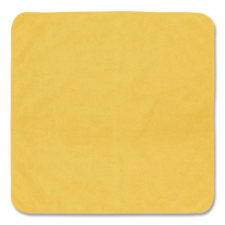 RUBBERMAID COMMERCIAL PROD. Light Commercial Microfiber Cleaning Cloths, 12 x 12, Yellow, 24/Pack (RCP1820580)