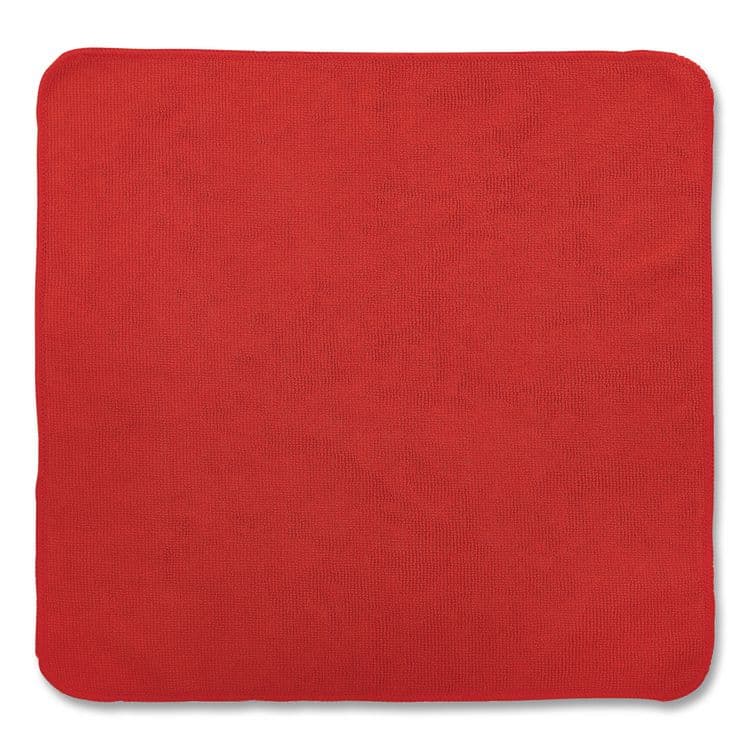RUBBERMAID COMMERCIAL PROD. Microfiber Cleaning Cloths, 16 x 16, Red, 24/Pack (RCP1820581)