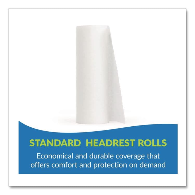 TIDI PRODUCTS Everyday Headrest Paper Roll, Smooth-Finish, 8.5" x 225 ft, White, 25/Carton (BHC980900M) thumbnail 4