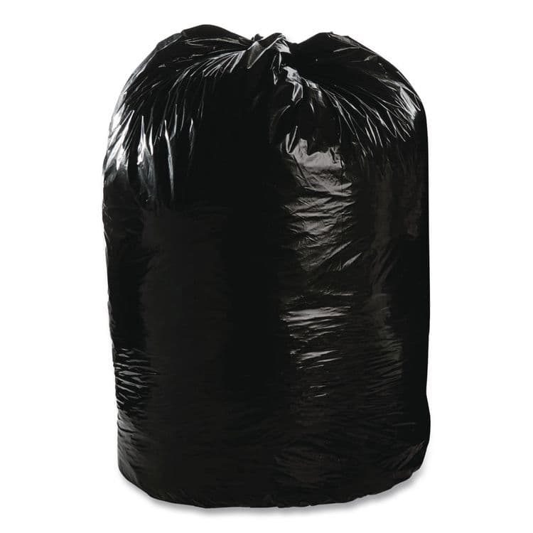 STOUT Total Recycled Content Plastic Trash Bags, 60 gal, 1.5 mil, 36" x 58", Black/Brown, 100/Carton (STOT3658B15)