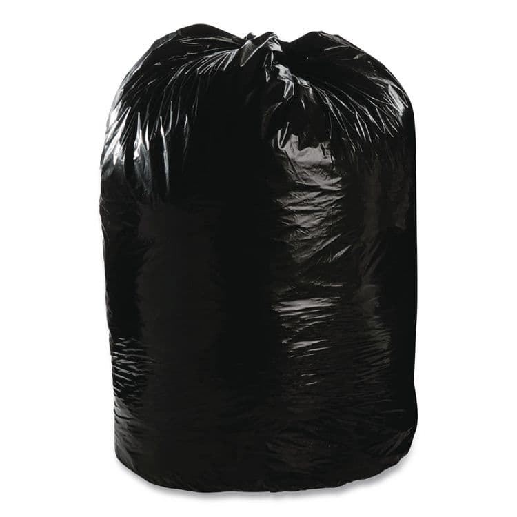 STOUT Total Recycled Content Plastic Trash Bags, 60 gal, 1.5 mil, 38" x 60", Black/Brown, 100/Carton (STOT3860B15)