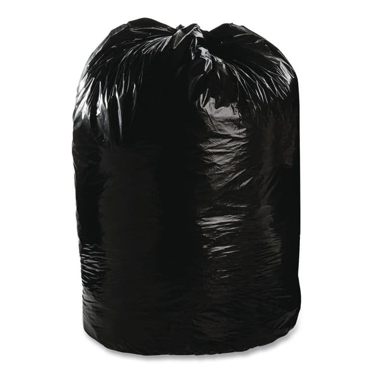STOUT Total Recycled Content Plastic Trash Bags, 65 gal, 1.5 mil, 50" x 51", Black/Brown, 100/Carton (STOT5051B15)