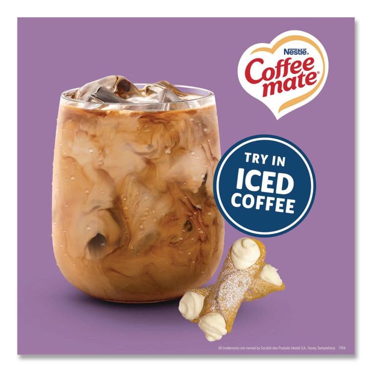 NESTLE Bulk Liquid Coffee Creamer, Italian Sweet Cream, 0.38 oz Mini Cups, 180/Carton (NES21108CT) thumbnail 3