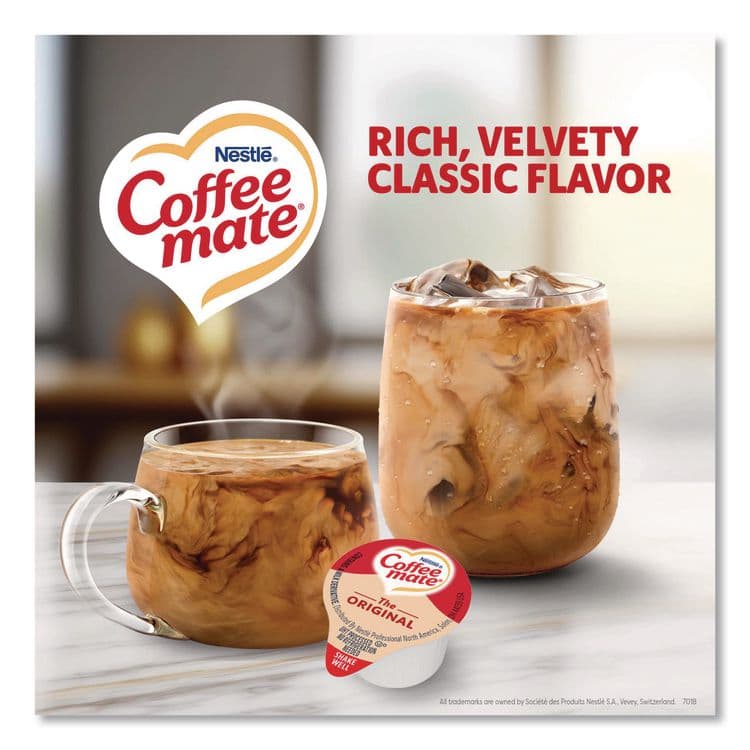 NESTLE Liquid Coffee Creamer, Original, 0.38 oz Mini Cups, 360/Carton (NES35010) thumbnail 2