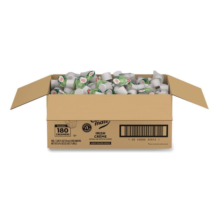 NESTLE Bulk Liquid Coffee Creamer, Irish Cream, 0.38 oz Mini Cups, 180/Carton (NES35012CT)