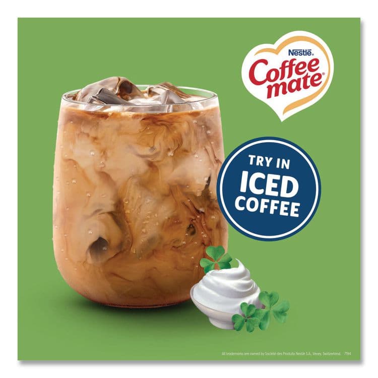 NESTLE Bulk Liquid Coffee Creamer, Irish Cream, 0.38 oz Mini Cups, 180/Carton (NES35012CT) thumbnail 3