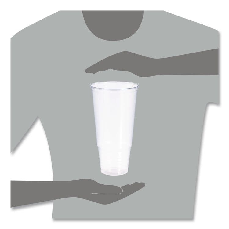 DART Conex ClearPro Plastic Cold Cups, ProPlanet Seal, 44 oz, Clear, 400/carton (DCC44P) thumbnail 4