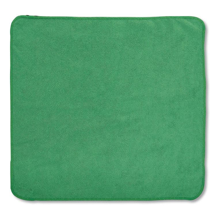 RUBBERMAID COMMERCIAL PROD. Microfiber Cleaning Cloths, 16 x 16, Green, 24/Pack (RCP1820582)