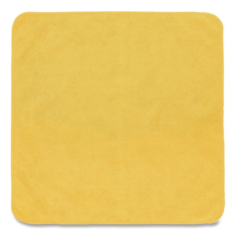 RUBBERMAID COMMERCIAL PROD. Microfiber Cleaning Cloths, 16 x 16, Yellow, 24/Pack (RCP1820584)