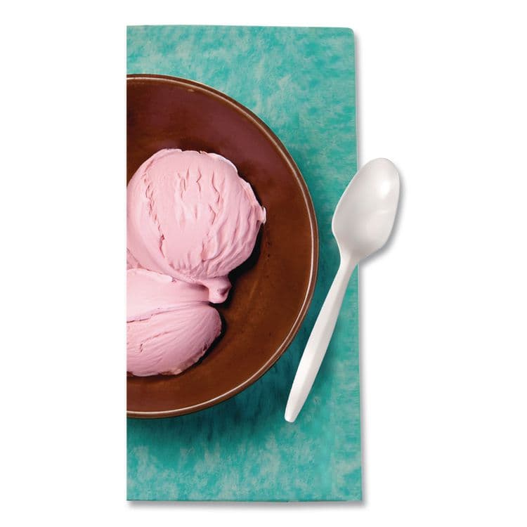 BERK ENTERPRISES Mediumweight Polypropylene Cutlery, Spoon, Plastic, White, 1,000/Carton (BSQ1013000) thumbnail 4