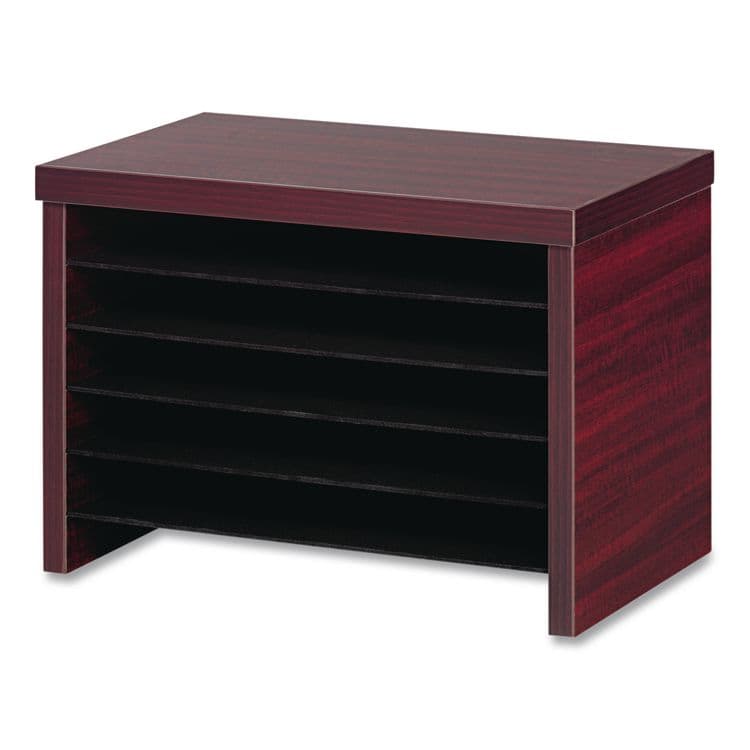 ALERA Alera Valencia Series Under-Counter File Organizer, 6 Sections, 15.75" x 9.88" x 10.88", Mahogany (ALEVA316012MY) thumbnail 2