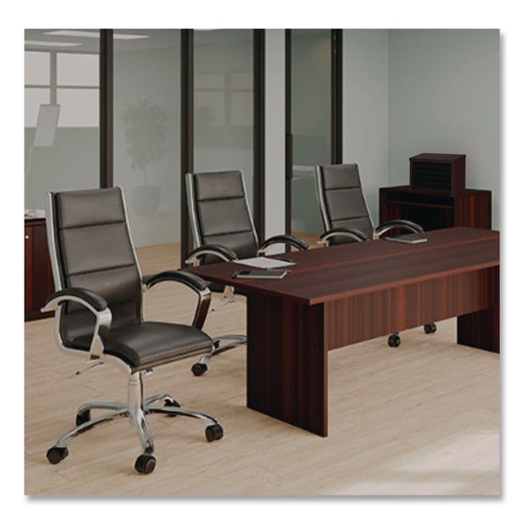 ALERA Alera Valencia Series Under-Counter File Organizer, 6 Sections, 15.75" x 9.88" x 10.88", Mahogany (ALEVA316012MY) thumbnail 4