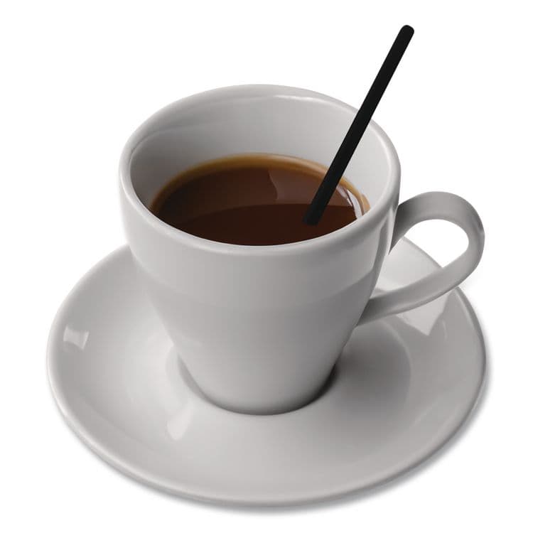 BERK ENTERPRISES Unwrapped Round Stirrers, 7.75", Polypropylene, Black, 500/Pack (BSQ1241207) thumbnail 4