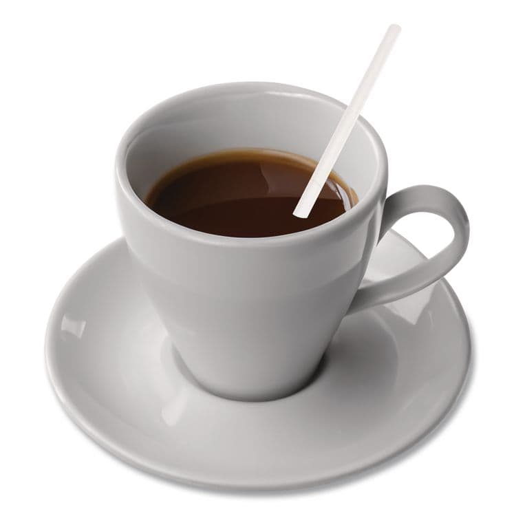 BERK ENTERPRISES Polypropylene Stirrers, 5", White, 1,000/Pack (BSQ1241210) thumbnail 3