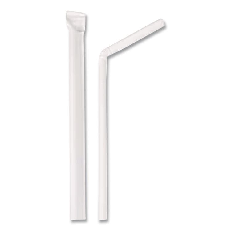 BERK ENTERPRISES Individually Wrapped Straws, 7.75", Polypropylene, White, 400/Box (BSQ1245100) thumbnail 4