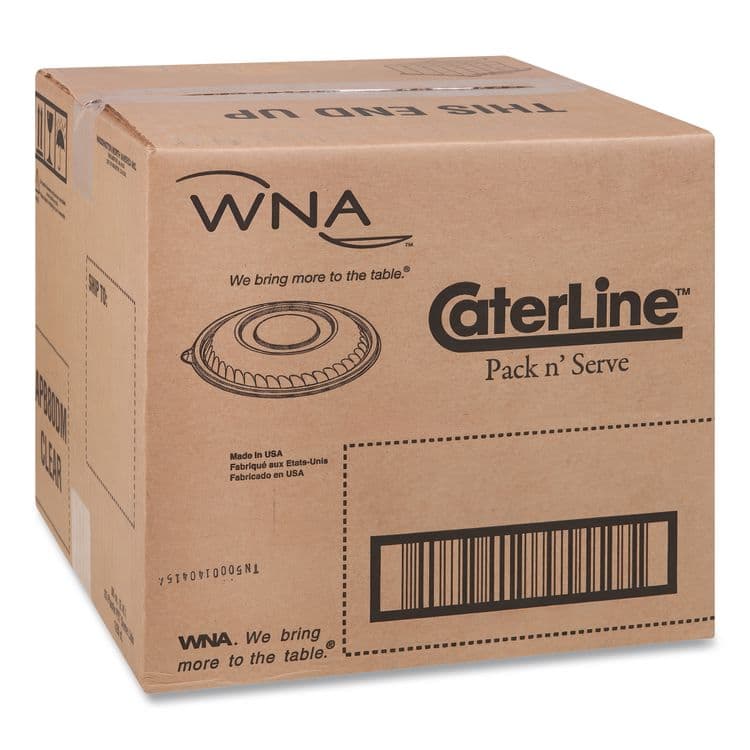 WNA, . Caterline Pack n' Serve Plastic Lids, Dome Lid, 12" Diameter x 1.5" h, Clear, 25/Carton (WNAAPB160DM) thumbnail 3