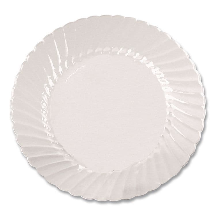WNA, . Classicware Plastic Plates, 6" dia, Clear, 12/Pack, 15 Packs/Carton (WNARSCW61512) thumbnail 2
