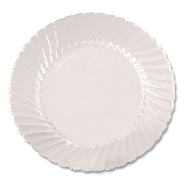 WNA, . Classicware Plates, Plastic, 10.25" dia, Clear, 12/Bag, 12 Bags/Carton (WNARSCW101212) thumbnail 2