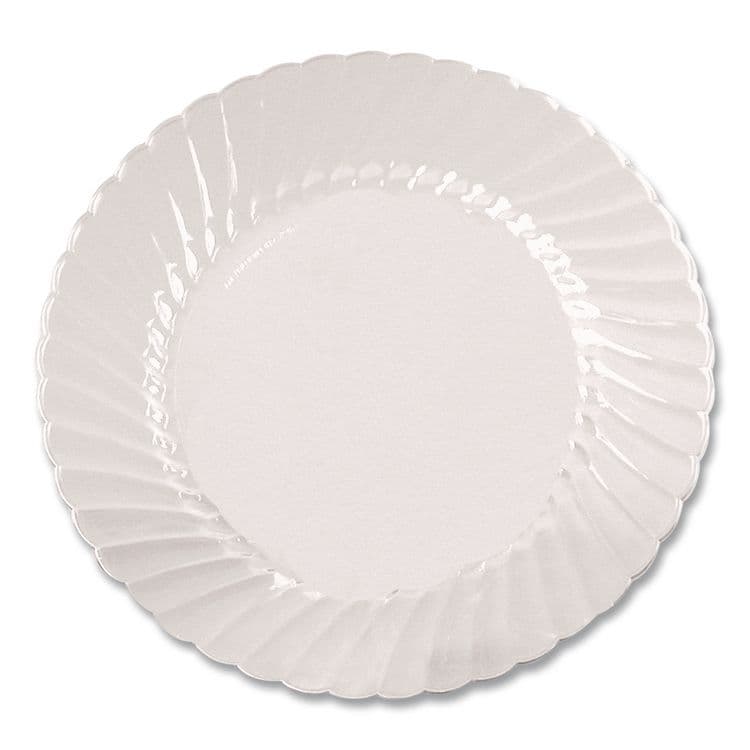 WNA, . Classicware Plastic Dinnerware Plates, 10.25" dia, Clear, 12/Pack (WNARSCW101212PK) thumbnail 2