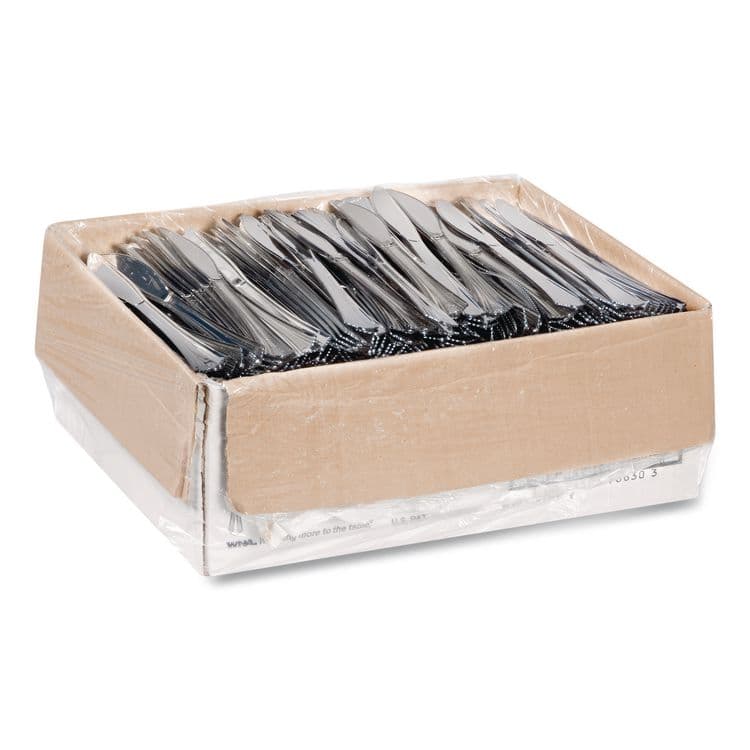 WNA, . Heavyweight Plastic Knives, Reflections Design, Silver, 600/Carton (WNA630155) thumbnail 2