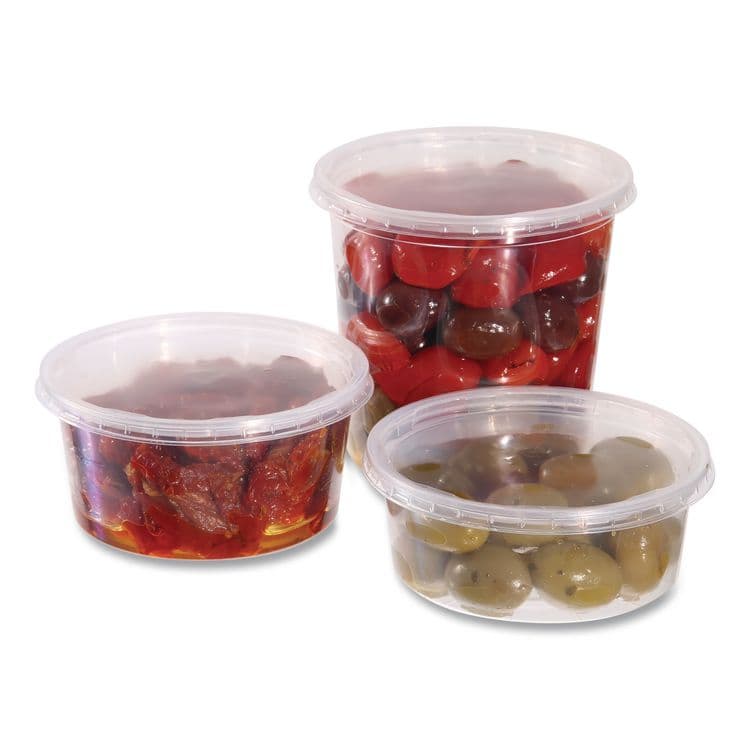 WNA, . Deli Containers, 8 oz, Clear, Plastic, 50/Pack, 10 Pack/Carton (WNAAPCTR08) thumbnail 2