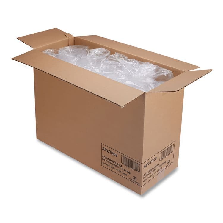 WNA, . Deli Containers, 8 oz, Clear, Plastic, 50/Pack, 10 Pack/Carton (WNAAPCTR08) thumbnail 3