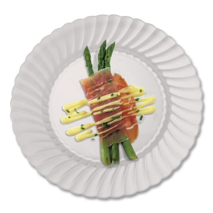 WNA, . Classicware Plates, Plastic, 9" dia, Clear, 10/Bag, 18 Bags/Carton (WNACW9180) thumbnail 2