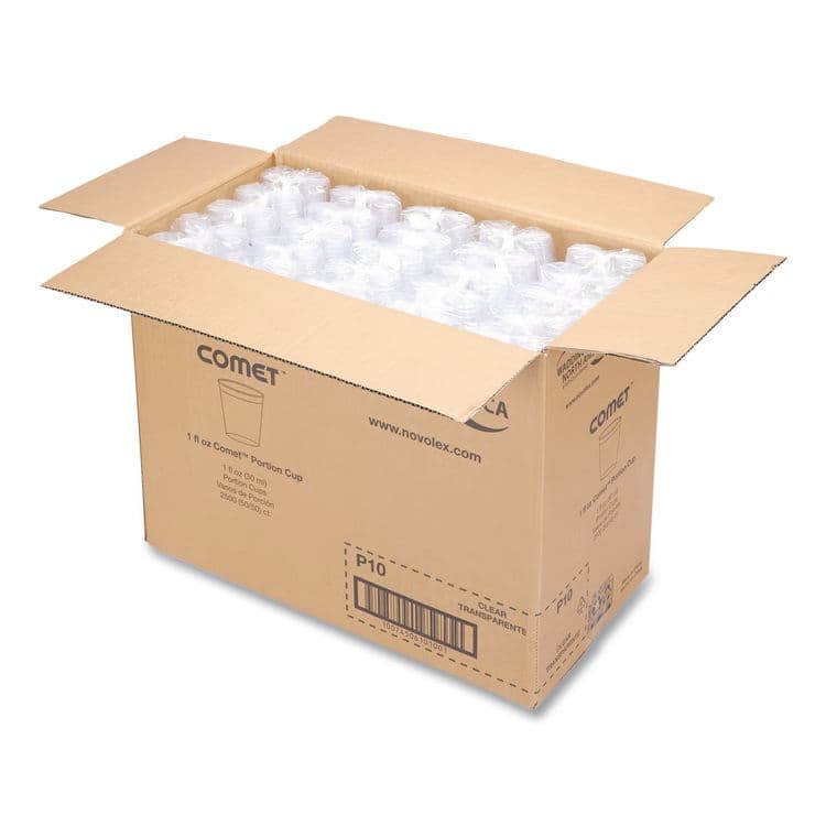 WNA, . Comet Plastic Portion/Shot Glass, 1 oz, Clear, 50/Pack, 50 Packs/Carton (WNAP10) thumbnail 4